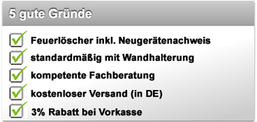 Feuerlöscher und Brandschutz-Zubehör von  Markenherstellern zu günstigen Preisen - frei Haus geliefert!