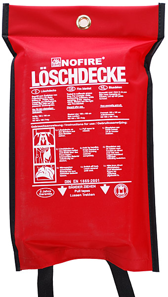 Löschdecke (160 x 180 cm) / Polybag 