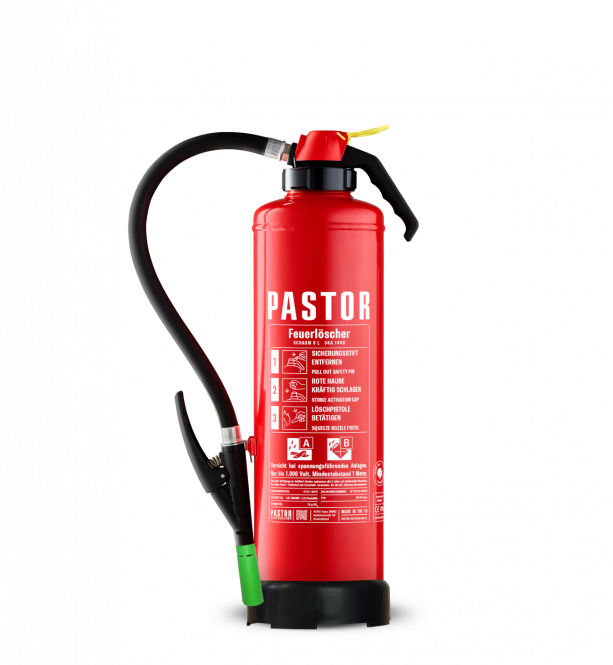 Pastor 6 Liter Schaum-Aufladelöscher S6P34 GREEN fluorfrei 