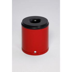 PROREGAL Selbstlöschender Papierkorb 30 Liter HxBxT 40 x 37 x 37 cm Verzinkter Stahl Rot